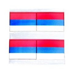 Шеврон 4в1 Флаг триколор  светоотражающий пвх уп.100      арт.В-279-1 (220818)