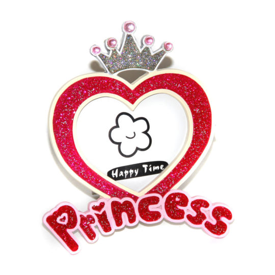 Фоторамка 12,5*15 "Princess" форма сердца  PWK65A09-2 уп.1шт