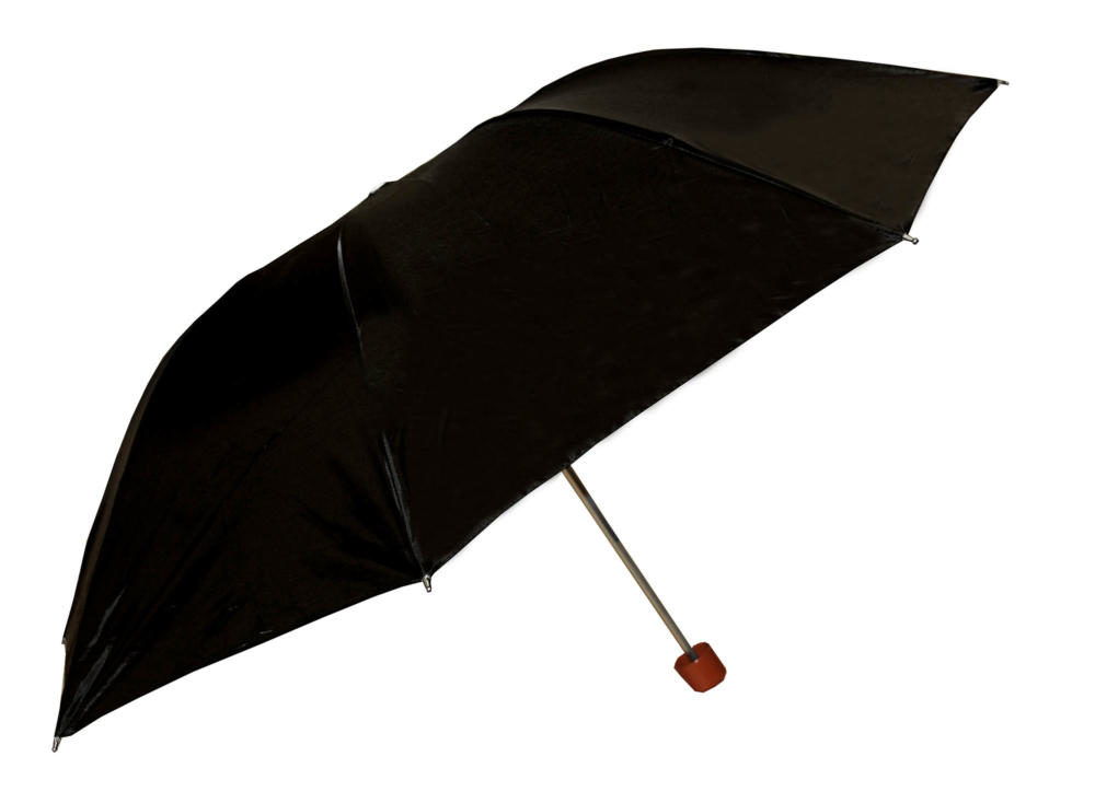 Зонт складной черный d-95см уп.1шт/100шт А-198