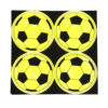 Шеврон 4в1 Мяч футбольный Желтый светоотражающий пвх уп.100  арт.В-279,В-1018-4 (291218)