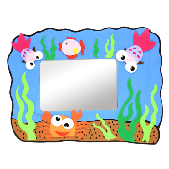 Наклейка "Зеркало" Подводный мир (24*32)  уп.1шт А-95