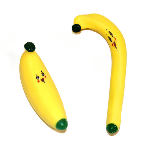 Игрушка тянучка Банан 12 см. уп.12шт. С-1