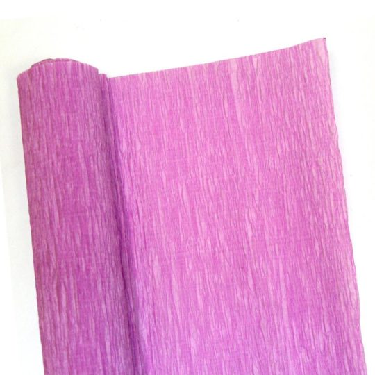 Бумага гофрированная рулон 50*250 светло фиолетовый уп.1/100шт